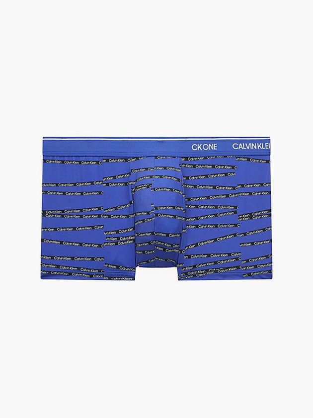 Calvin Klein USA Low Rise - CK One Mens Trunks Blue 7895120-VF